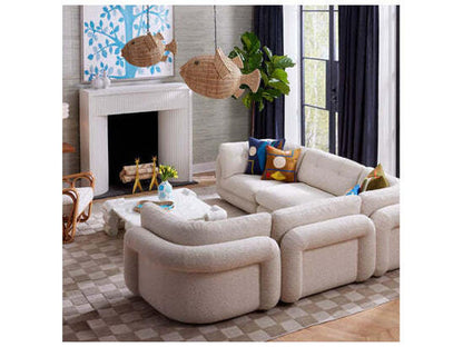 Circuit Square Coffee Table in Banswara Marble