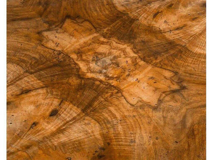 Chelsea Rectangle Coffee Table Walnut Curl Veneer with Ebony Base