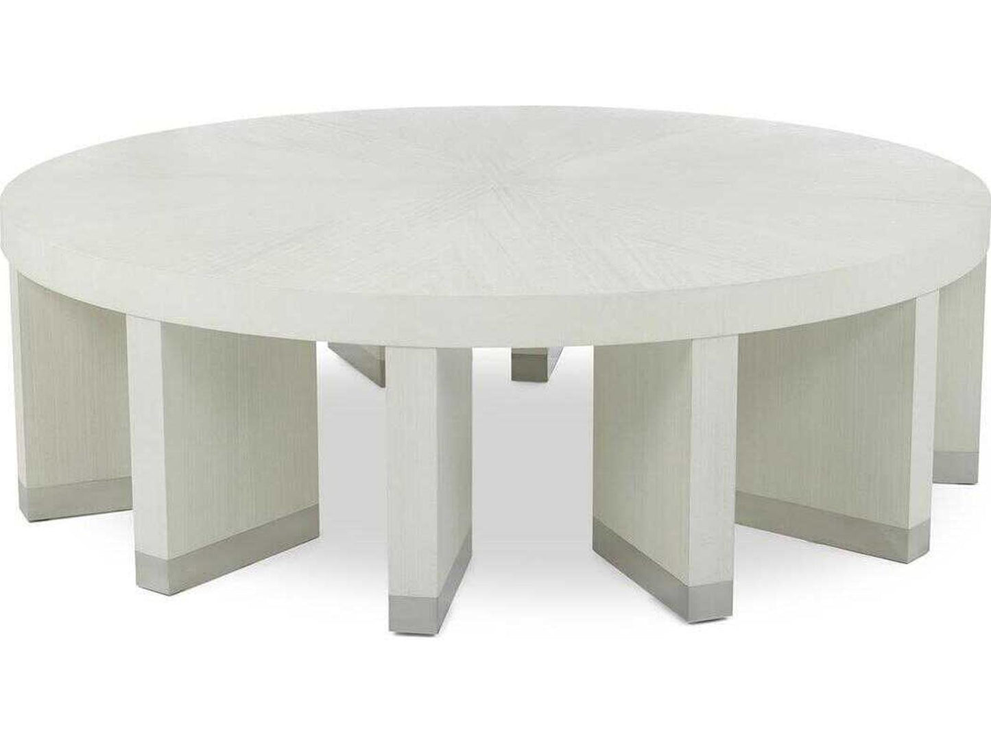 Revolve Round Wood Terra White Coffee Table