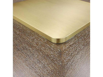 Plateau Square Wood Coffee Table in Falstaff Finish