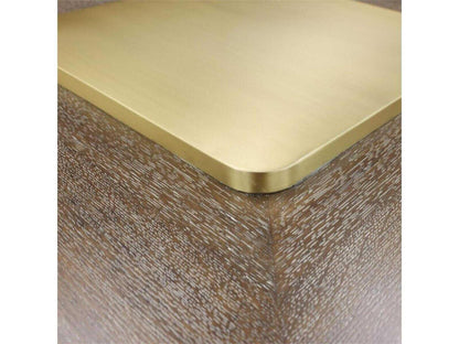 Plateau Square Wood Coffee Table in Falstaff Finish