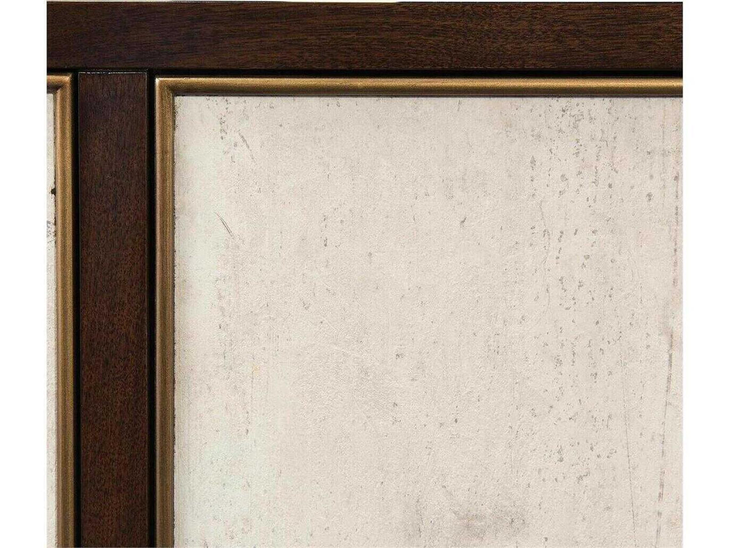 Mercia 4-Drawer 2-Door Credenza in American Black Walnut and Tiza Gesso