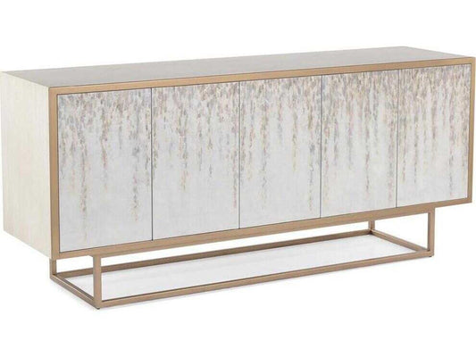 Ide Hill 5-Door Sideboard in Antique Beluga and Brushed Brass