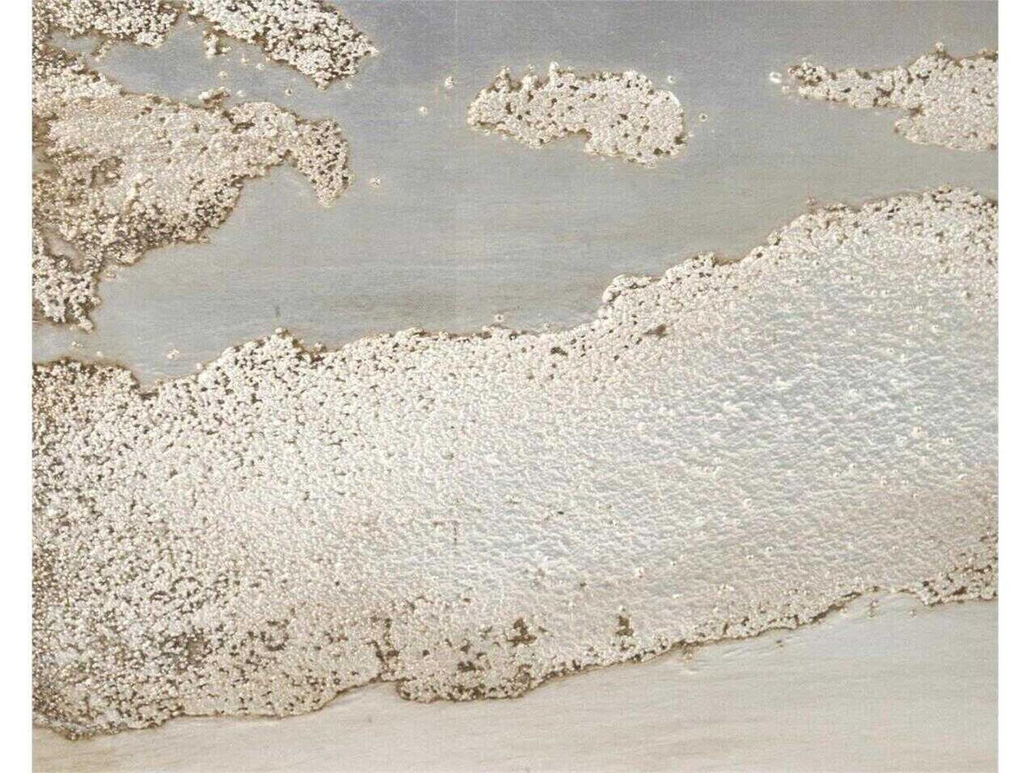 Audley American White Oak Sideboard with Truro Silver Leaf Front