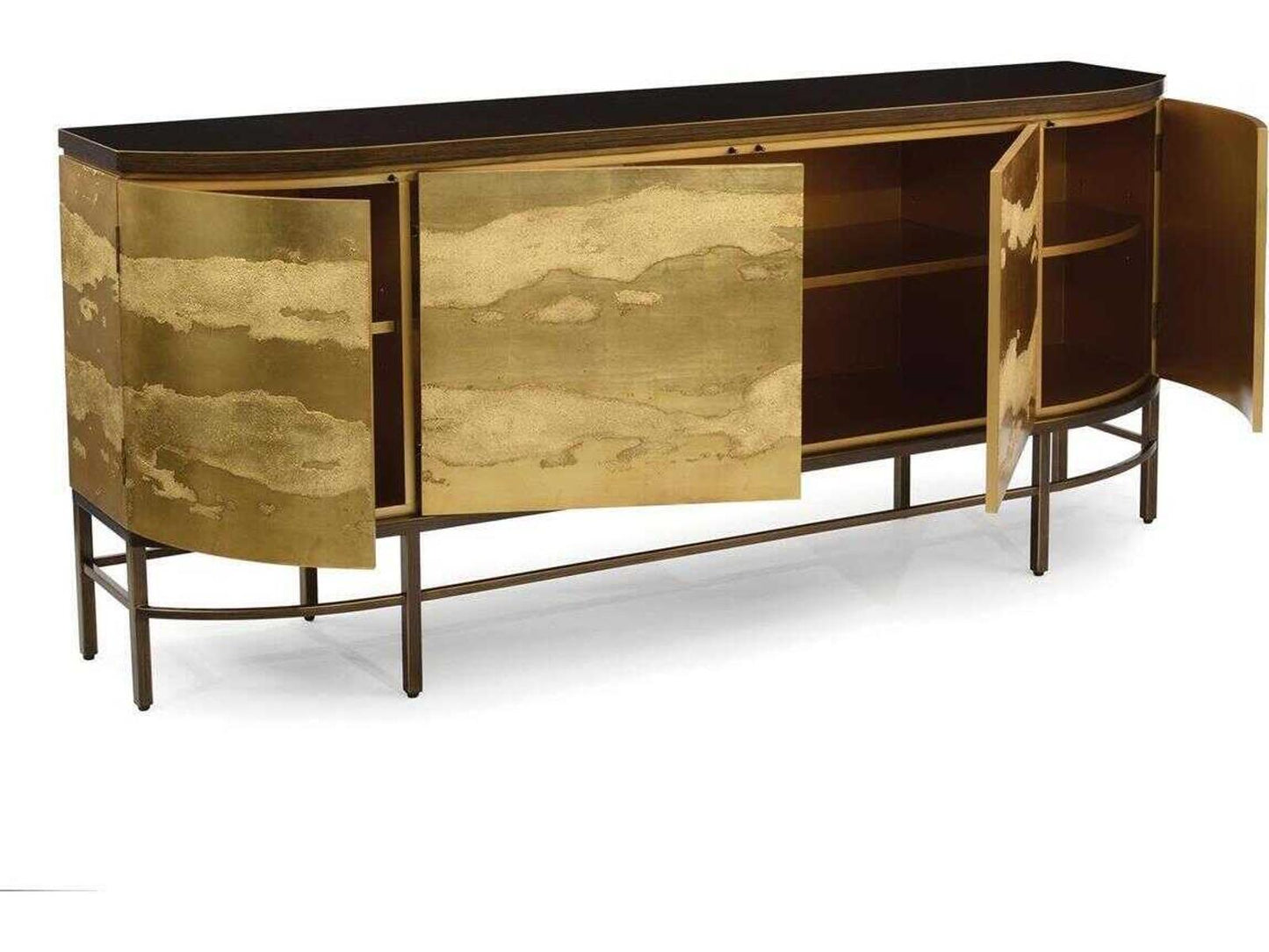 Rimini Four-Door Sideboard in Mayan Gold and Truro Gold