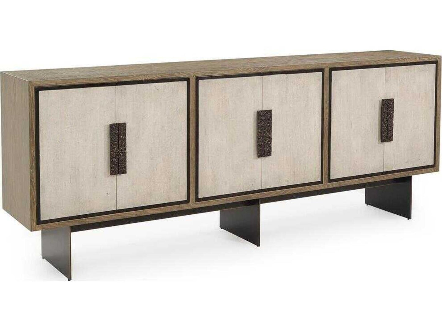 Mark McDowell Kaya 6-Door Credenza Sideboard with Driftwood Oak Finish