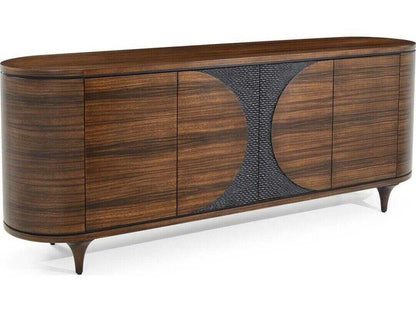 Hearthside 84 Inch Beech Wood Credenza Sideboard in Smokey Paldao