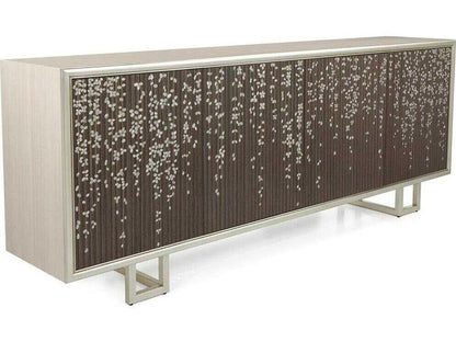 Wisteria 94 Inch Beech Wood Sideboard with Mother of Pearl Inlay