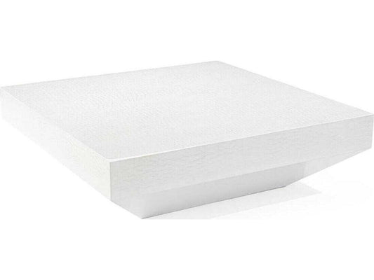 Mark McDowell Dracaena Square Silver White Coffee Table