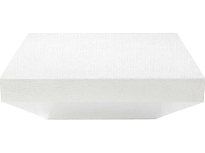 Mark McDowell Dracaena Square Silver White Coffee Table