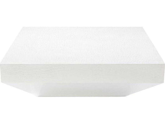 Mark McDowell Dracaena Square Silver White Coffee Table