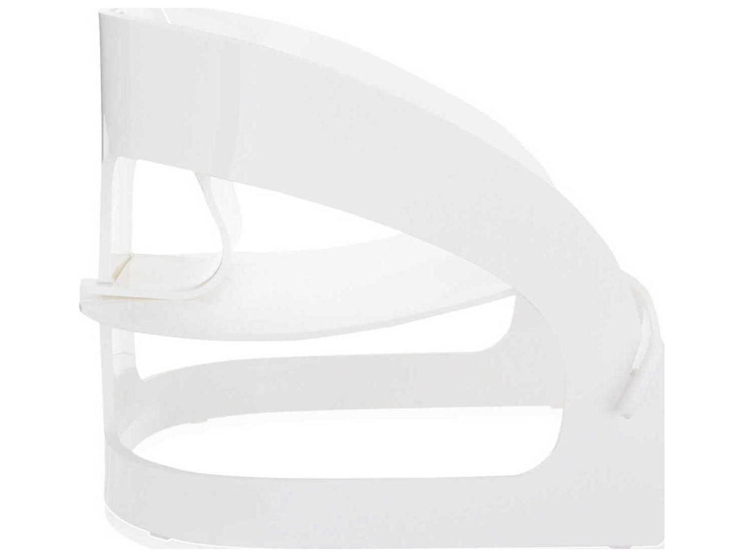 Joe Colombo 4801 Armchair in White PMMA
