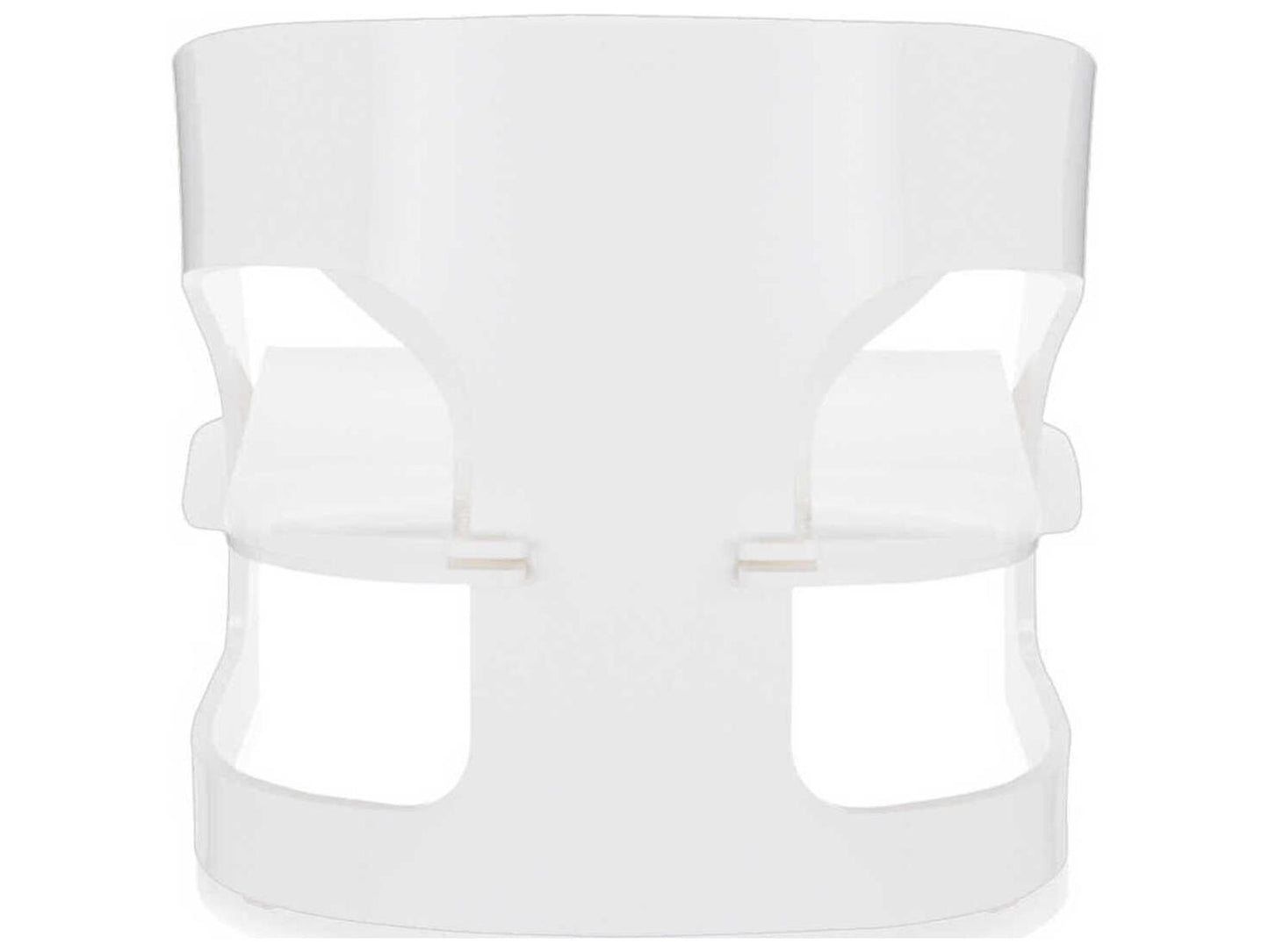 Joe Colombo 4801 Armchair in White PMMA