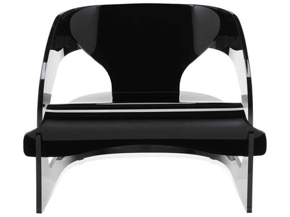 Joe Colombo Iconic PMMA Accent Chair in Opaque Black