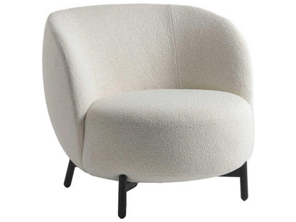 Lunam White Fabric Accent Armchair by Patricia Urquiola