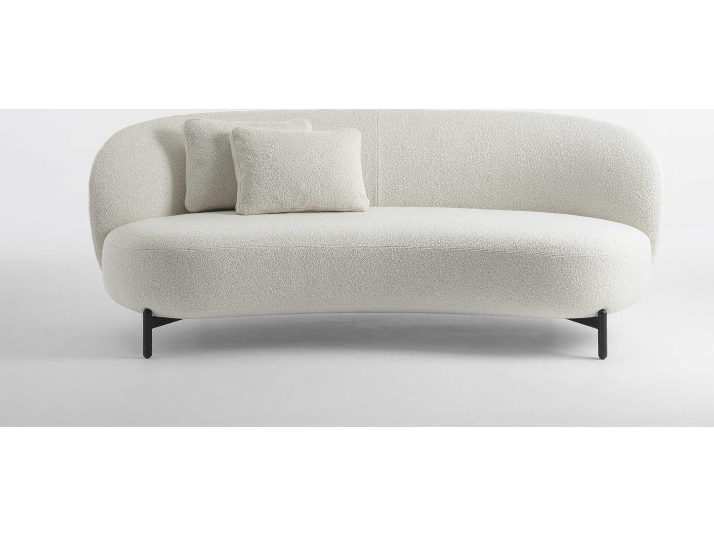 Lunam Orsetto White Upholstered Loveseat