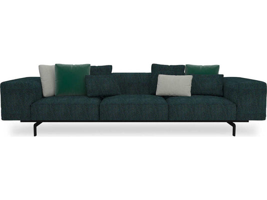 Largo 3-Seat Gubbio Green Upholstered Sofa