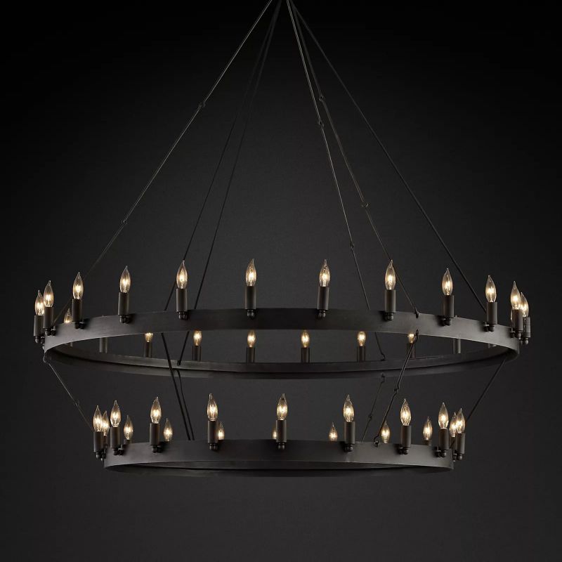 Camilor Vintage Candelabra 2-Tier Chandelier