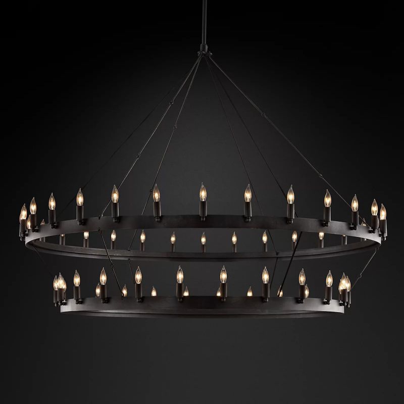 Camilor Vintage Candelabra 2-Tier Chandelier