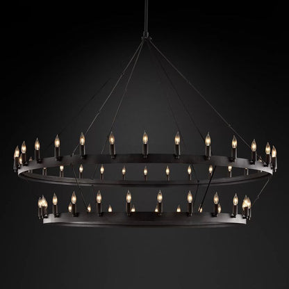 Camilor Vintage Candelabra 2-Tier Chandelier
