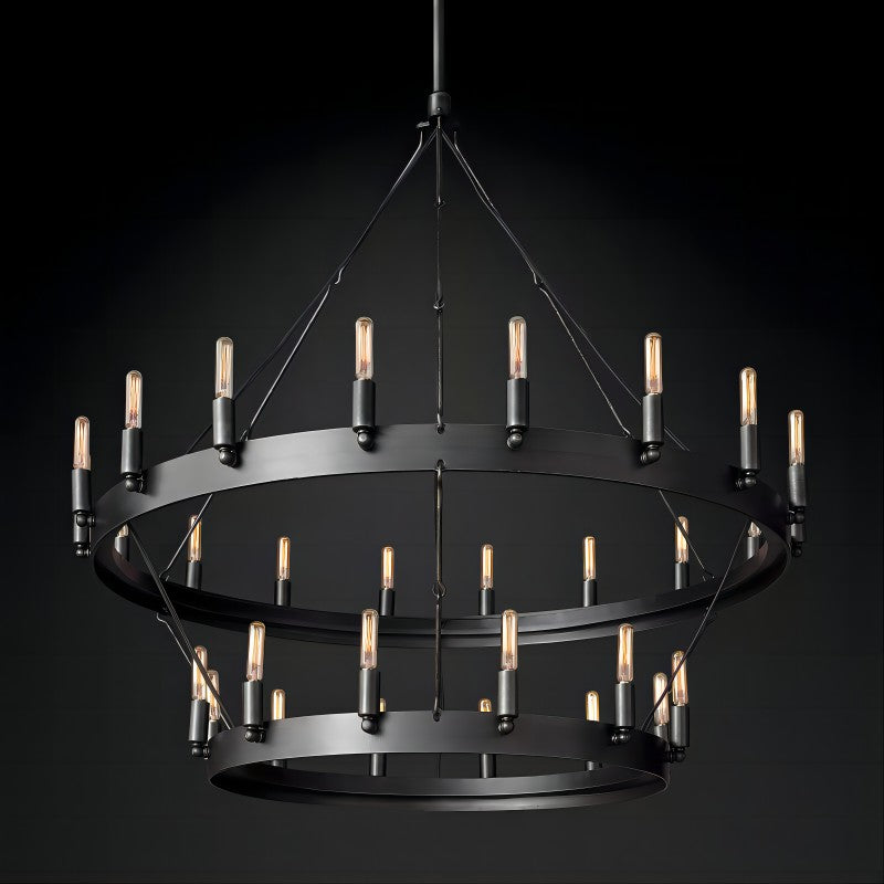 Camilor Vintage Filament 2-tier Chandelier