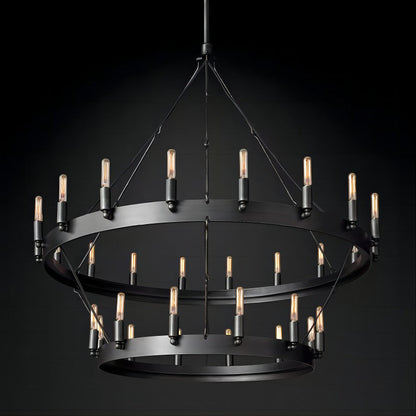Camilor Vintage Filament 2-tier Chandelier