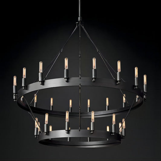 Camilor Vintage Filament 2-tier Chandelier