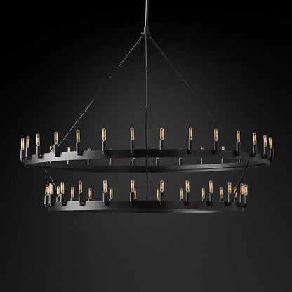 Camilor Vintage Filament 2-tier Chandelier