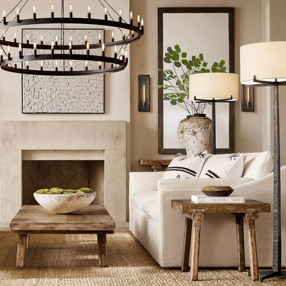 Camilor Vintage Filament 2-tier Chandelier