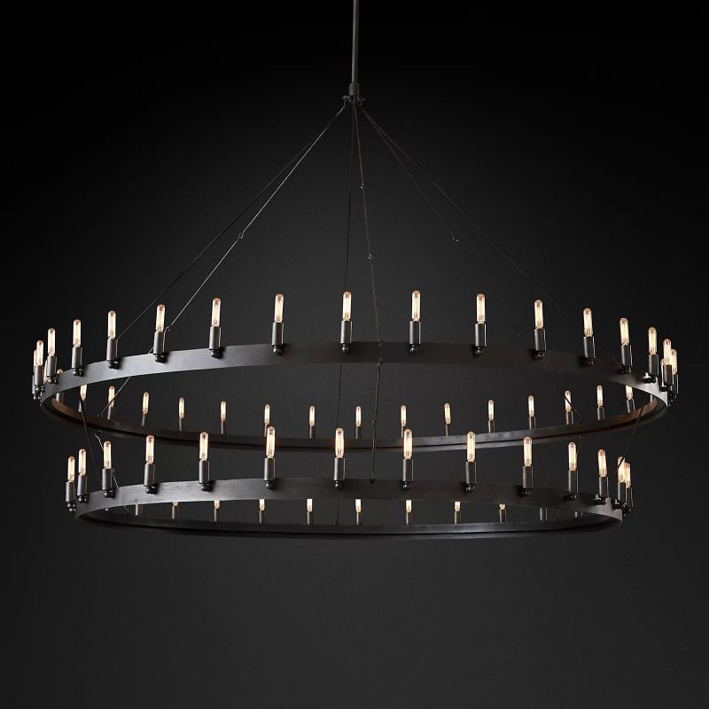 Camilor Vintage Filament 2-tier Chandelier