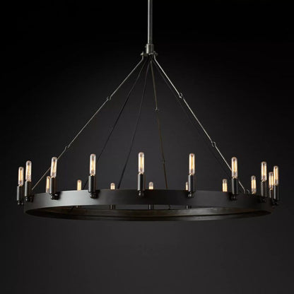 Camilor Vintage Filament Round Chandelier