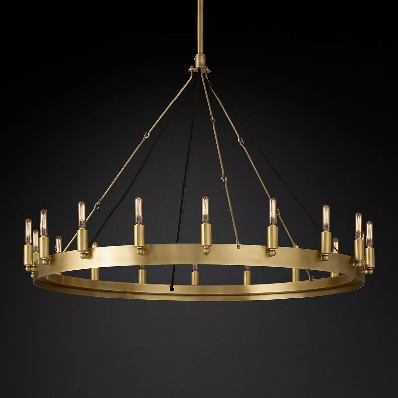 Camilor Vintage Filament Round Chandelier