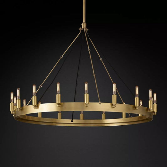 Camilor Vintage Filament Round Chandelier