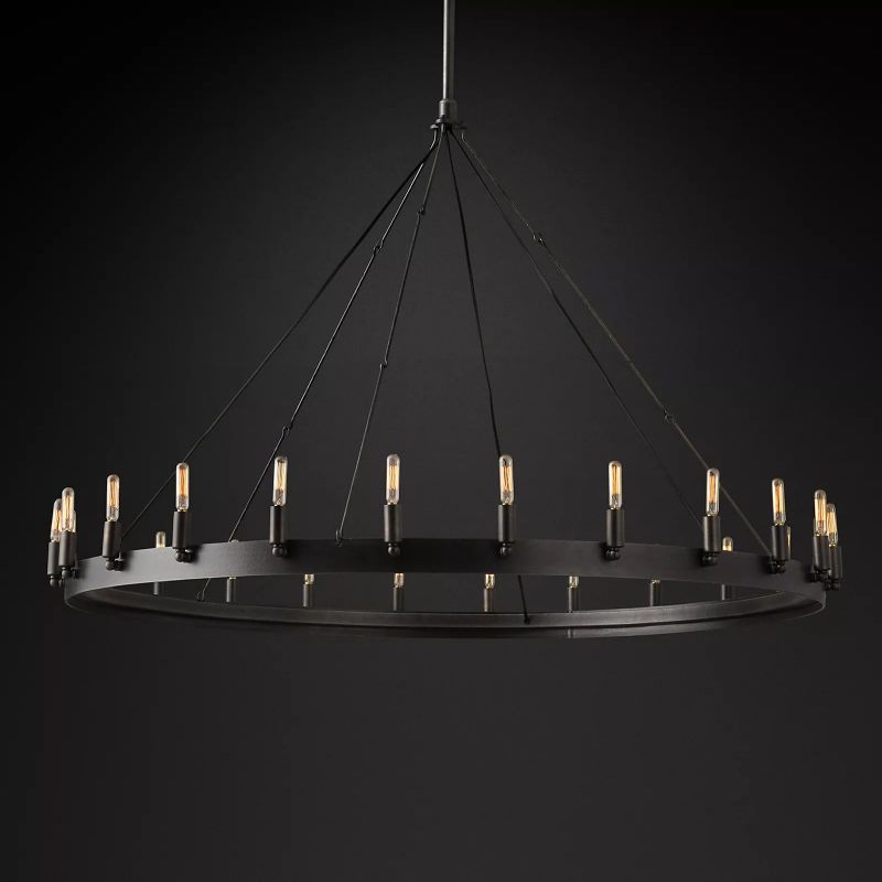 Camilor Vintage Filament Round Chandelier