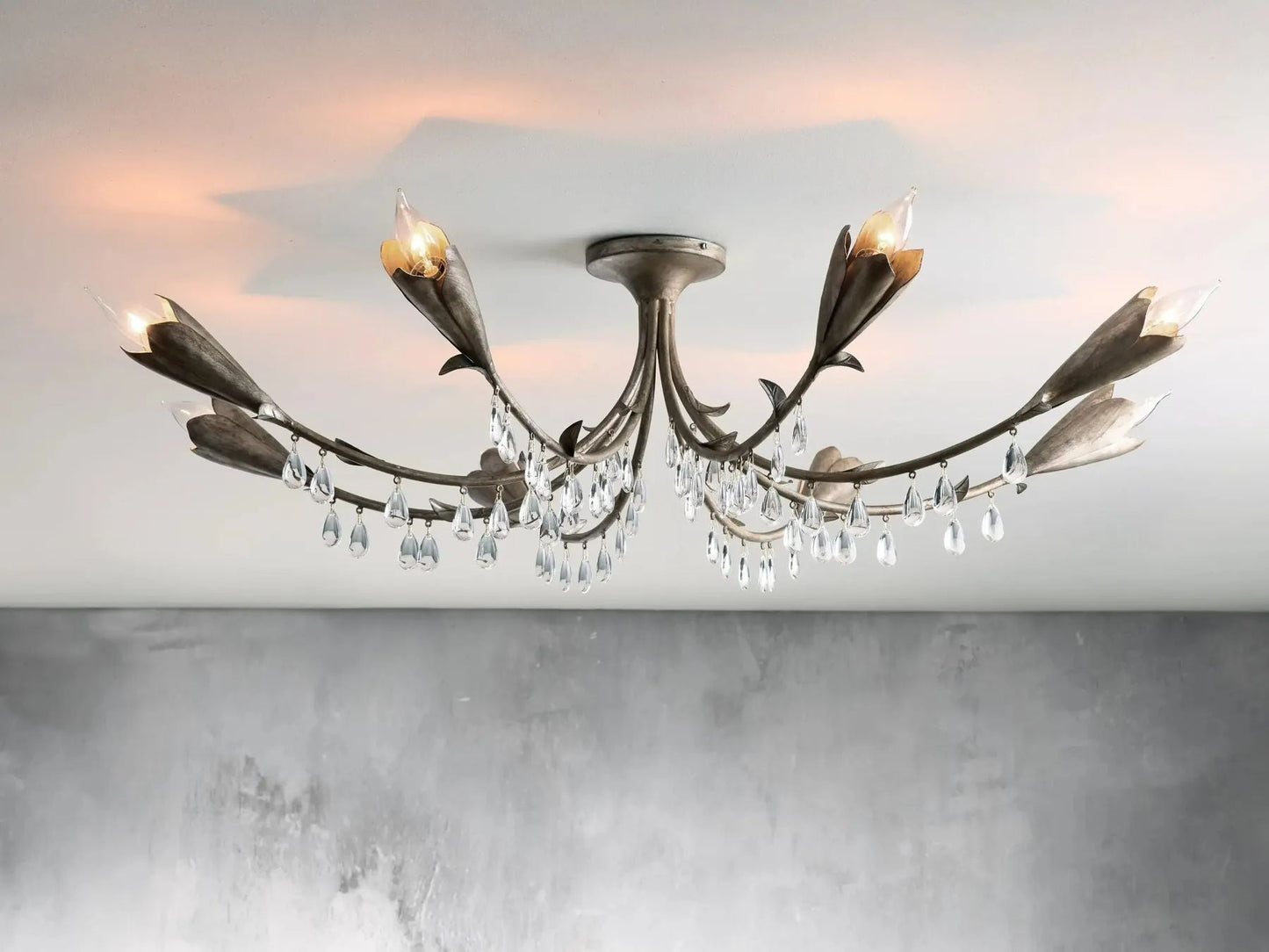 Kalira Crystal Flushmount Ceiling light
