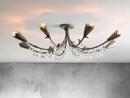 Kalira Crystal Flushmount Ceiling light