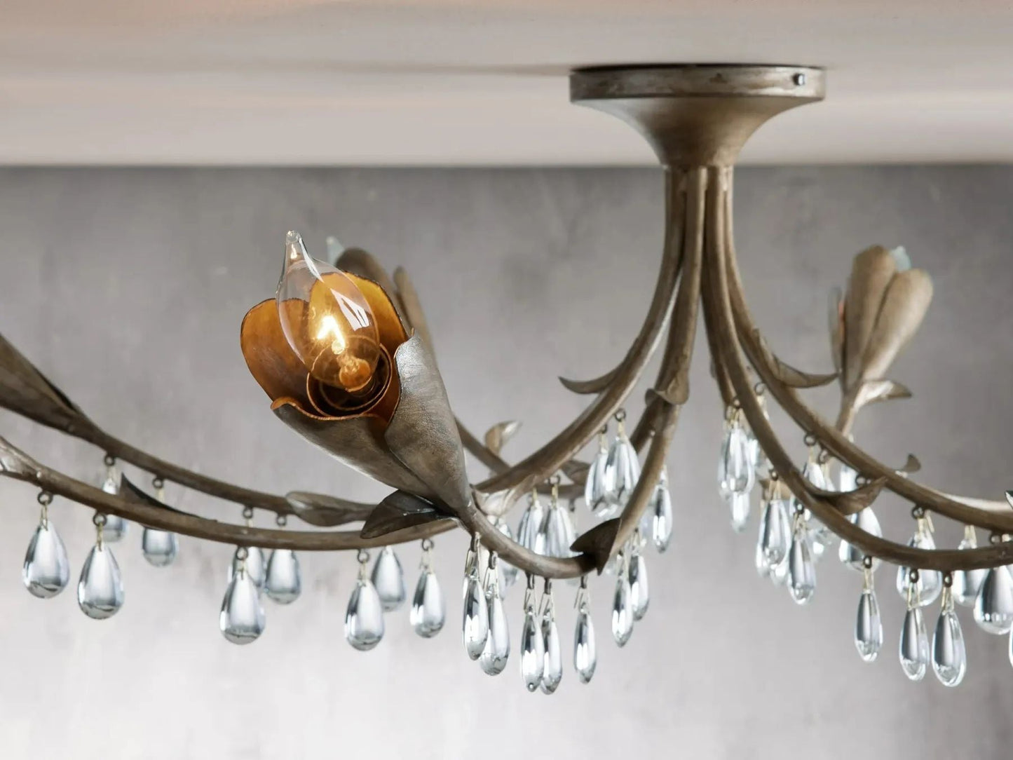 Kalira Crystal Flushmount Ceiling light