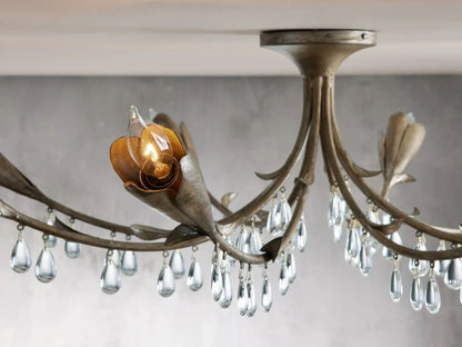 Kalira Crystal Flushmount Ceiling light