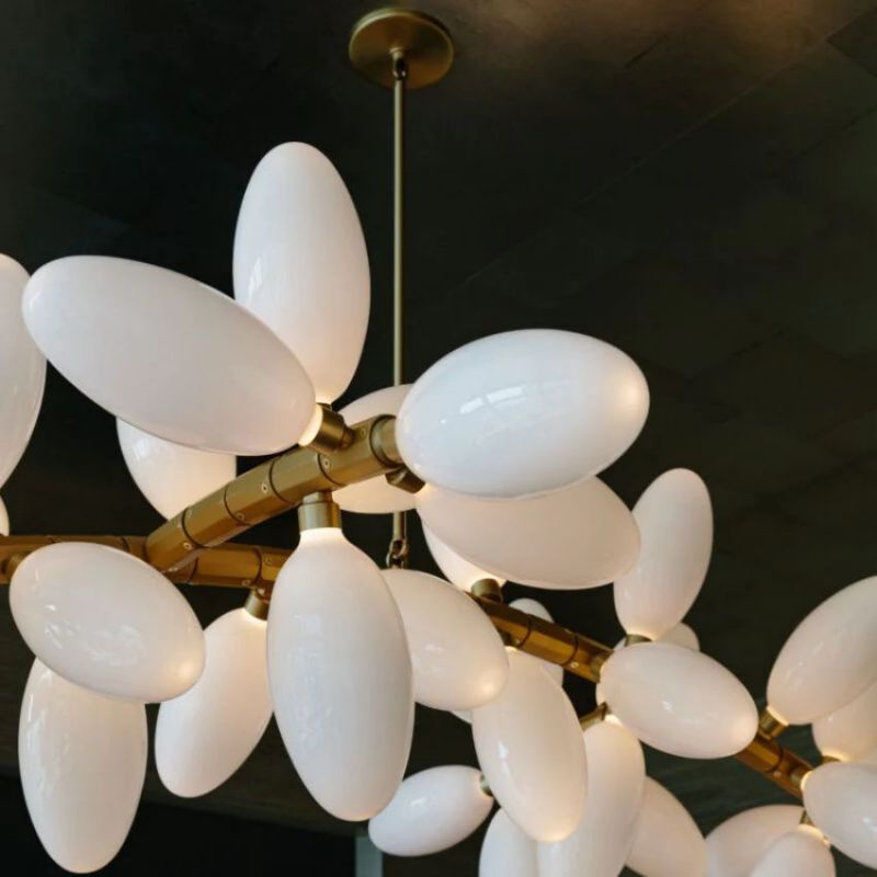 Kevin Art Grape 44-Light Chandelier 76"W