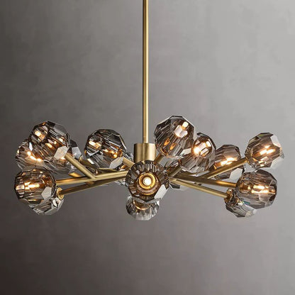Crepura Glass Round Chandelier 36"