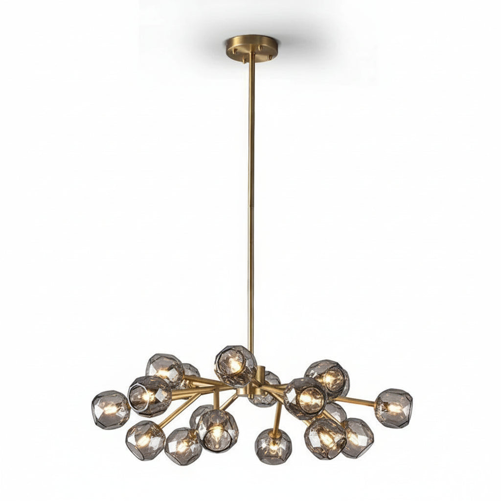 Crepura Glass Round Chandelier 36"