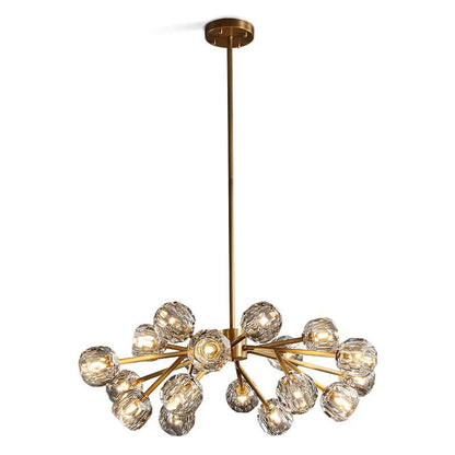 Crepura Glass Round Chandelier 36"