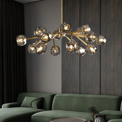 Crepura Glass Round Chandelier 36"