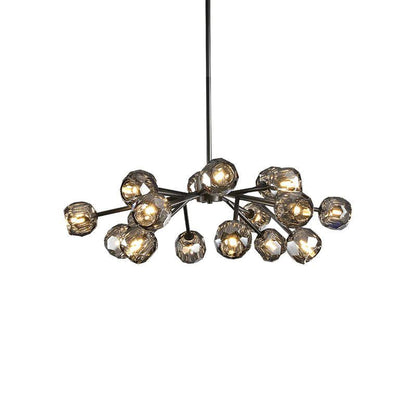 Crepura Glass Round Chandelier 36"