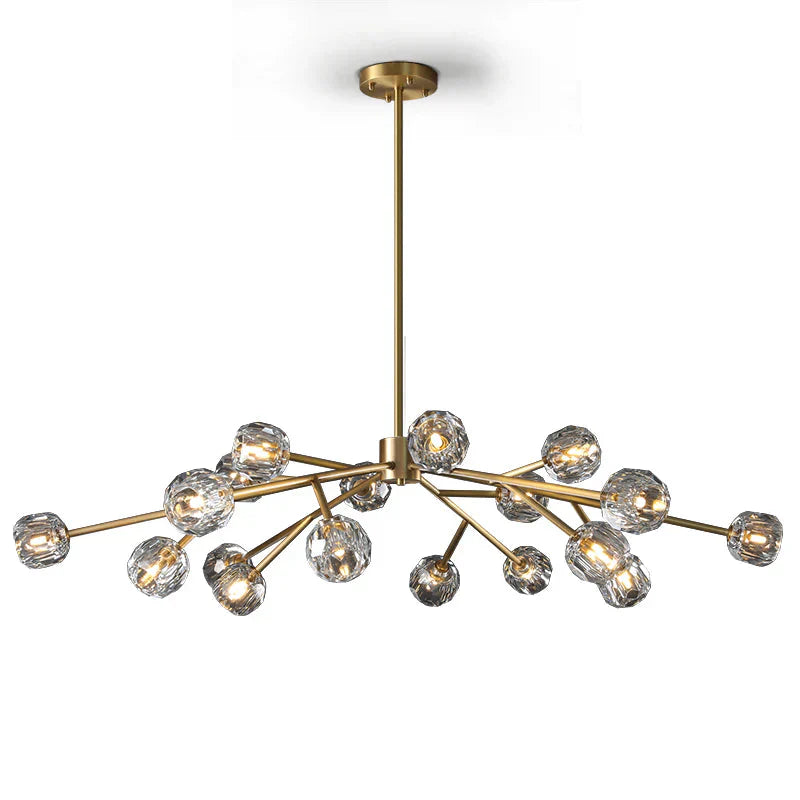 Crepura Glass Round Chandelier 60"