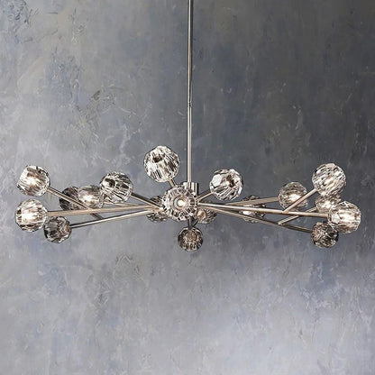 Crepura Glass Round Chandelier 60"