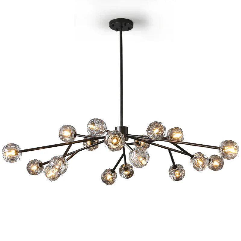 Crepura Glass Round Chandelier 60"