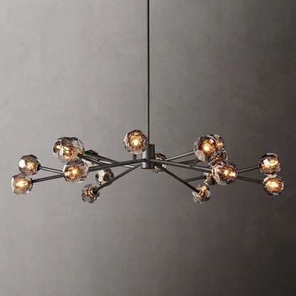 Crepura Glass Round Chandelier 60"