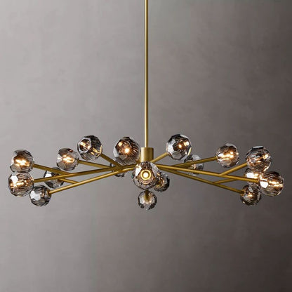 Crepura Glass Round Chandelier 60"
