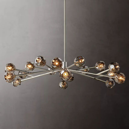 Crepura Glass Round Chandelier 60"